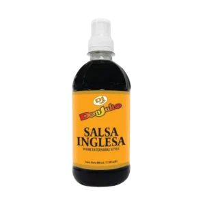 Salsa Inglesa Don Julio Pet 480 mL. Es un condimento con un sabor complejo y distintivo, que combina lo dulce, salado y ácido. Para marinar, cócteles y condimentar.
