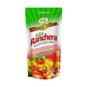 Salsa Ranchera Don Julio Doypack 7.22 oZ. Salsa de tomate con cebolla, chile dulce y jalapeño.