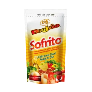 Salsa Sofrito Don Julio Doypack 7.22 oZ. Salsa de tomate con cebolla y chile dulce.
