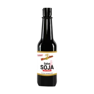 Salsa Soja Don Julio Pet 340 mL. Delicioso complemento asiático con un rico sabor redundante en tu cocina. Ideal para marinar carnes, sofreír arroces y utilizar en la mesa.